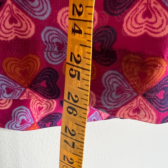 “Free People” Heart Sheer blouse racer back tank with rushing - Picture 6 of 8